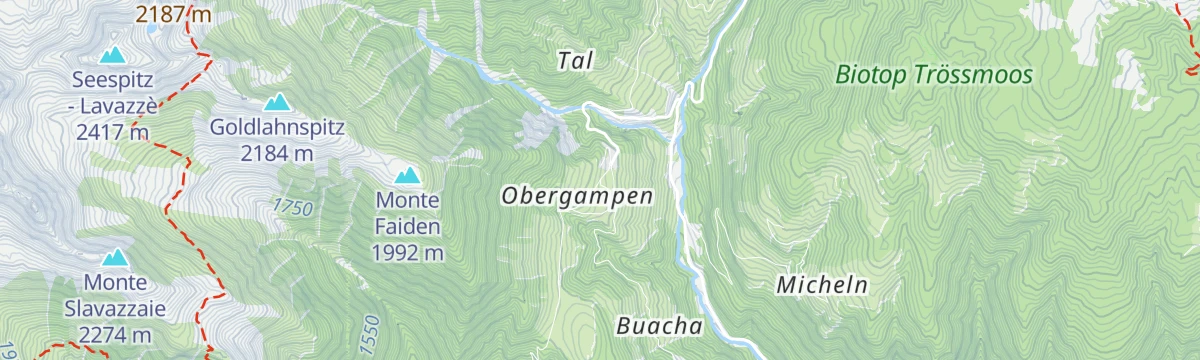 Map of the start of Nordic Walking Proves