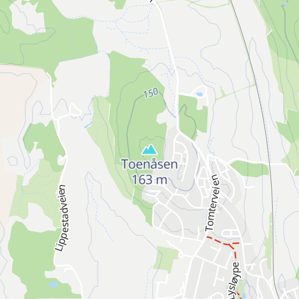 Map of Toenåsen
