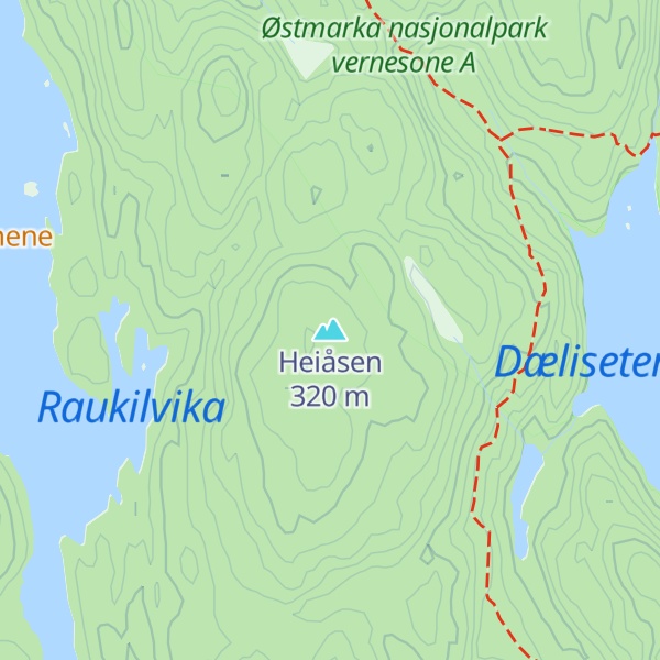 Map of Heiåsen