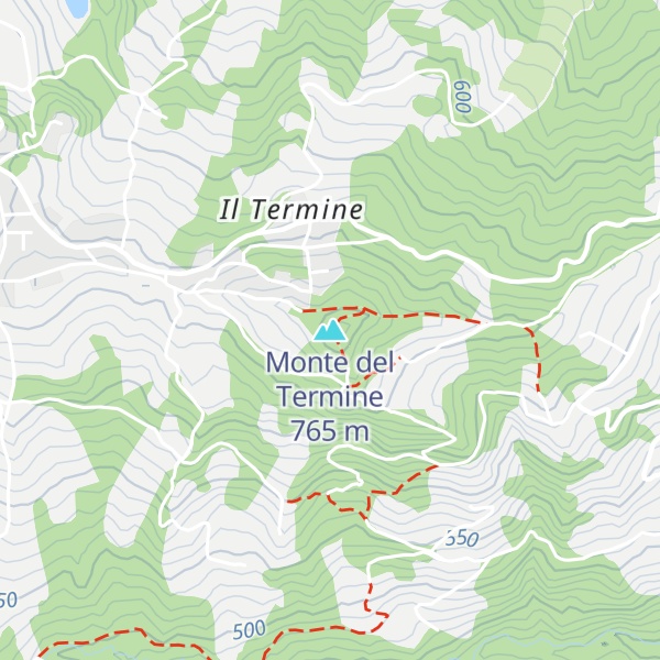 Map of Monte del Termine