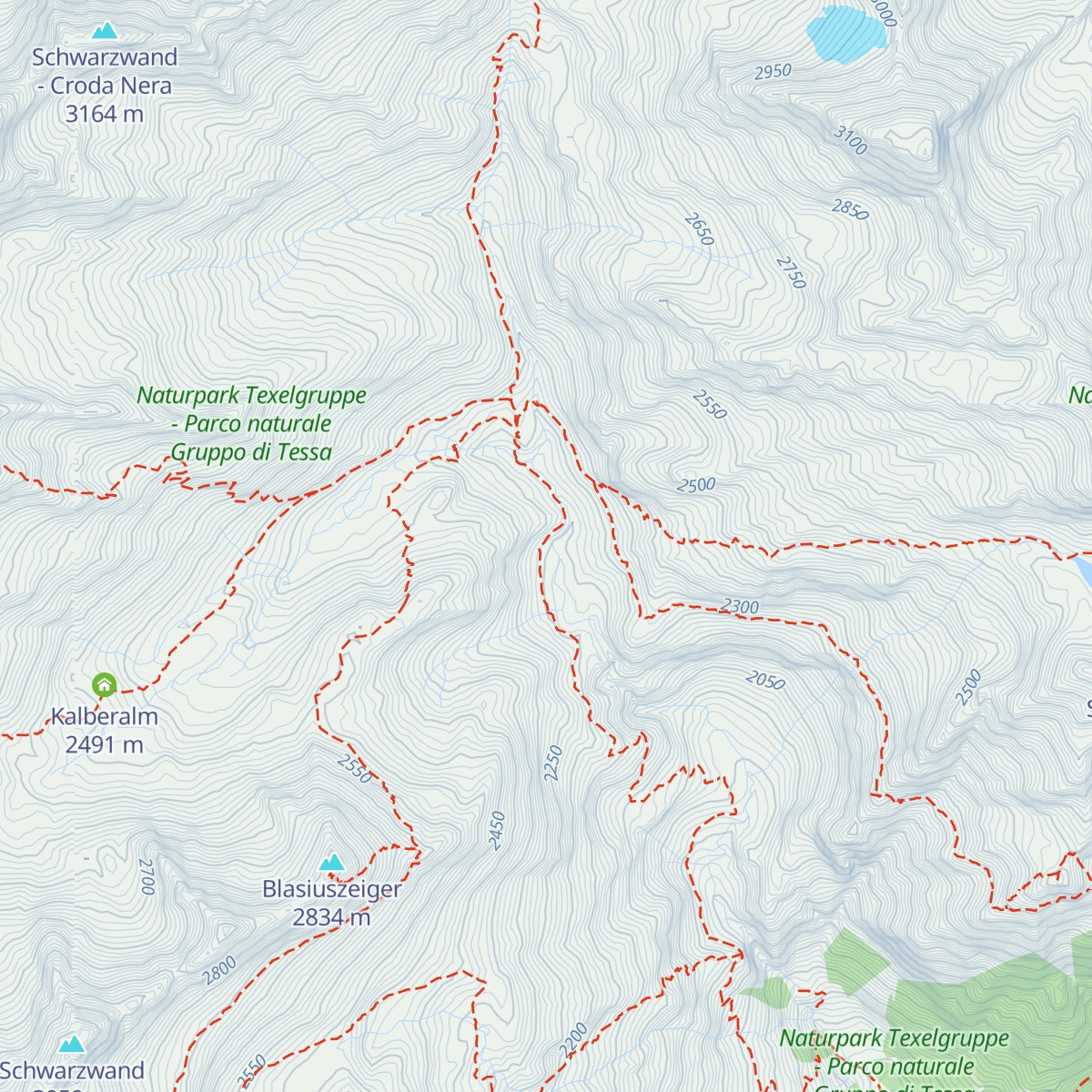 Zielalm map