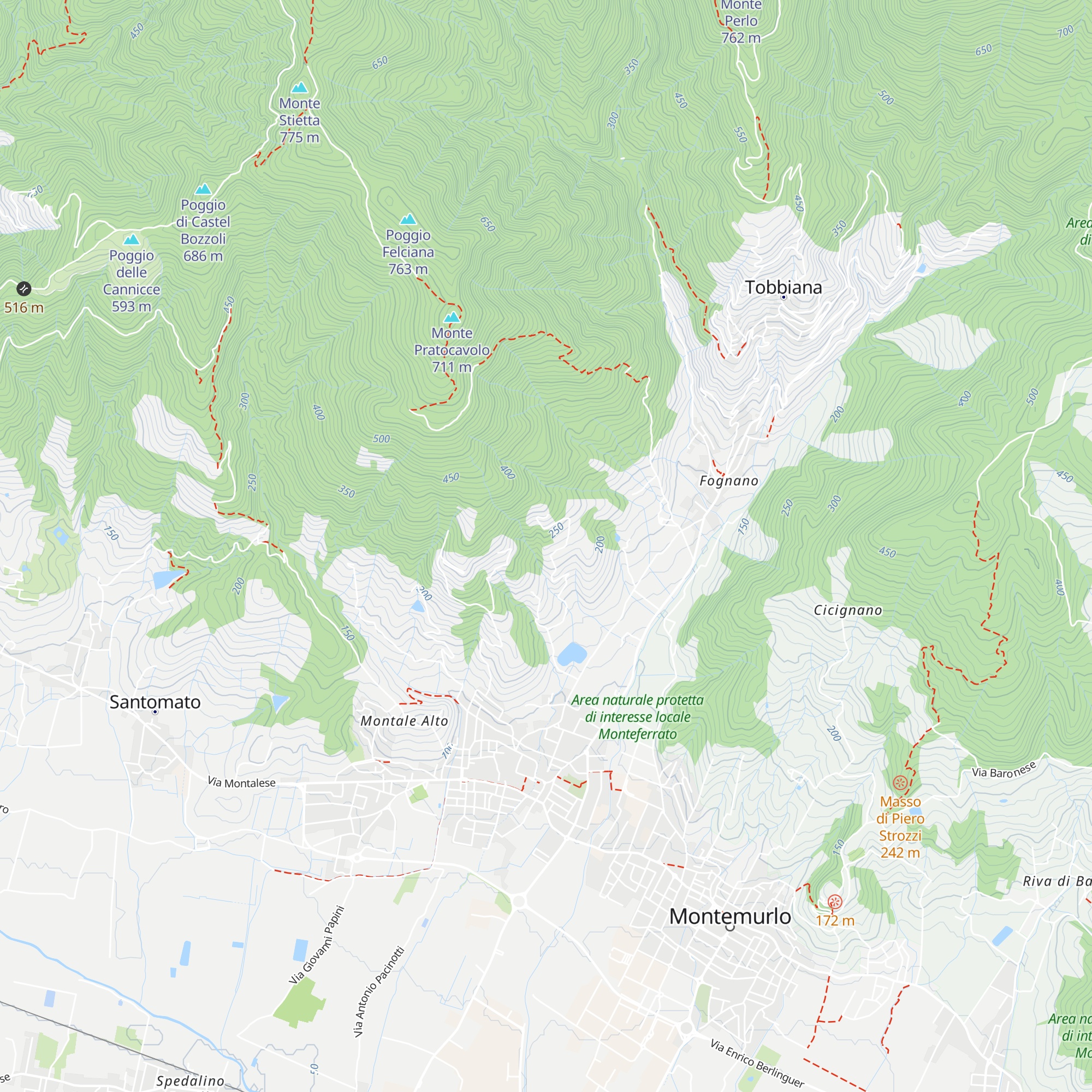 Capannaccio map