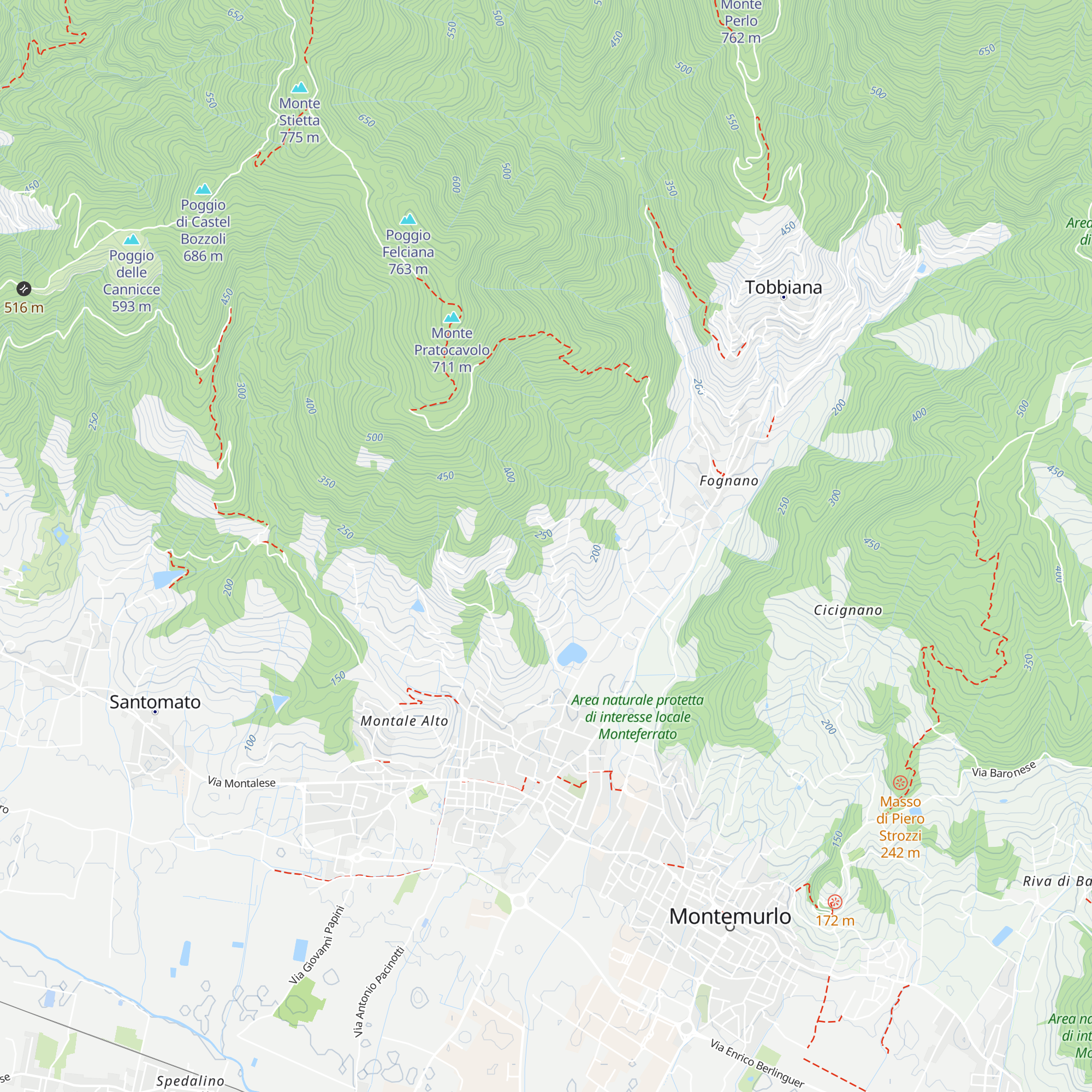 Capannaccio map