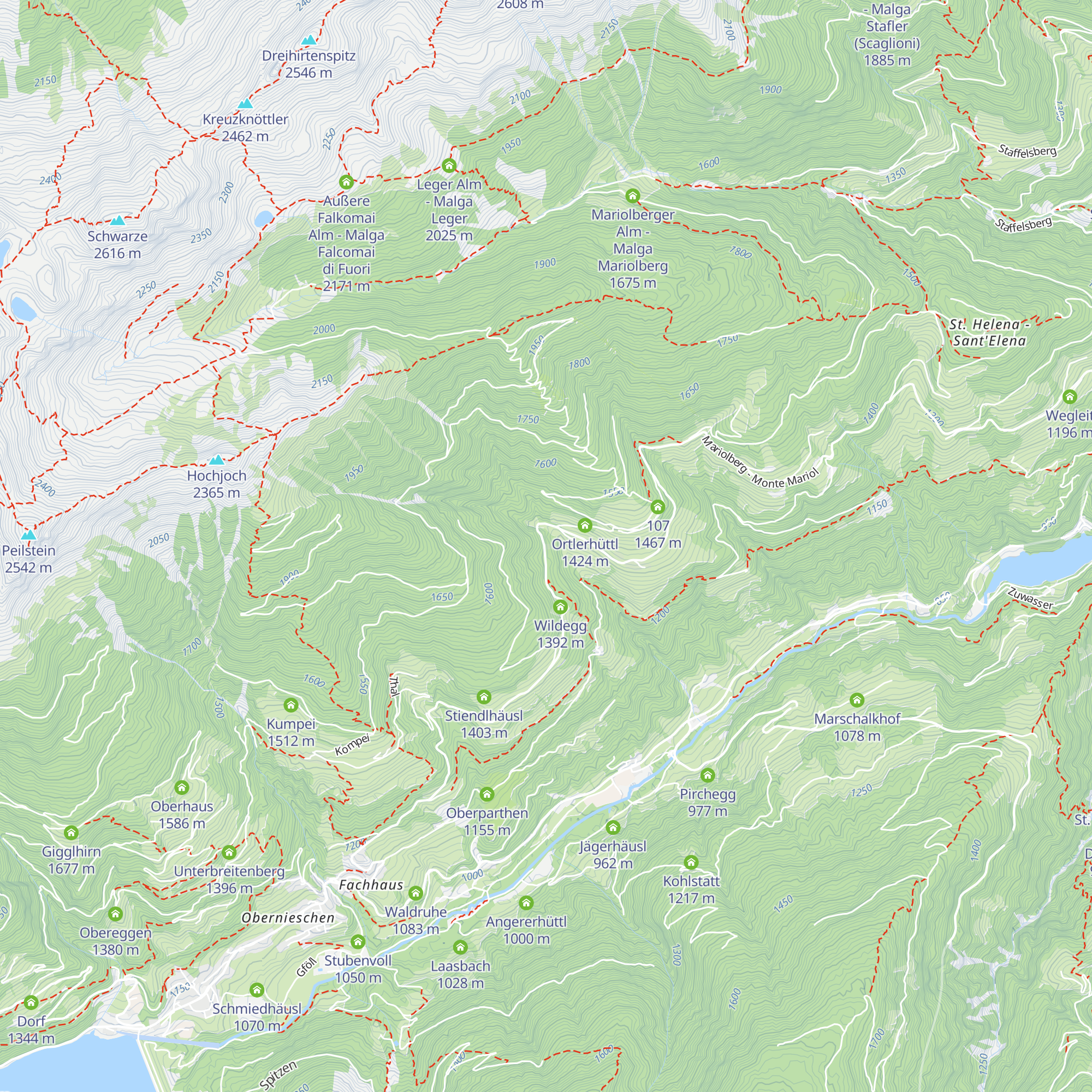 Bacherhüttl map