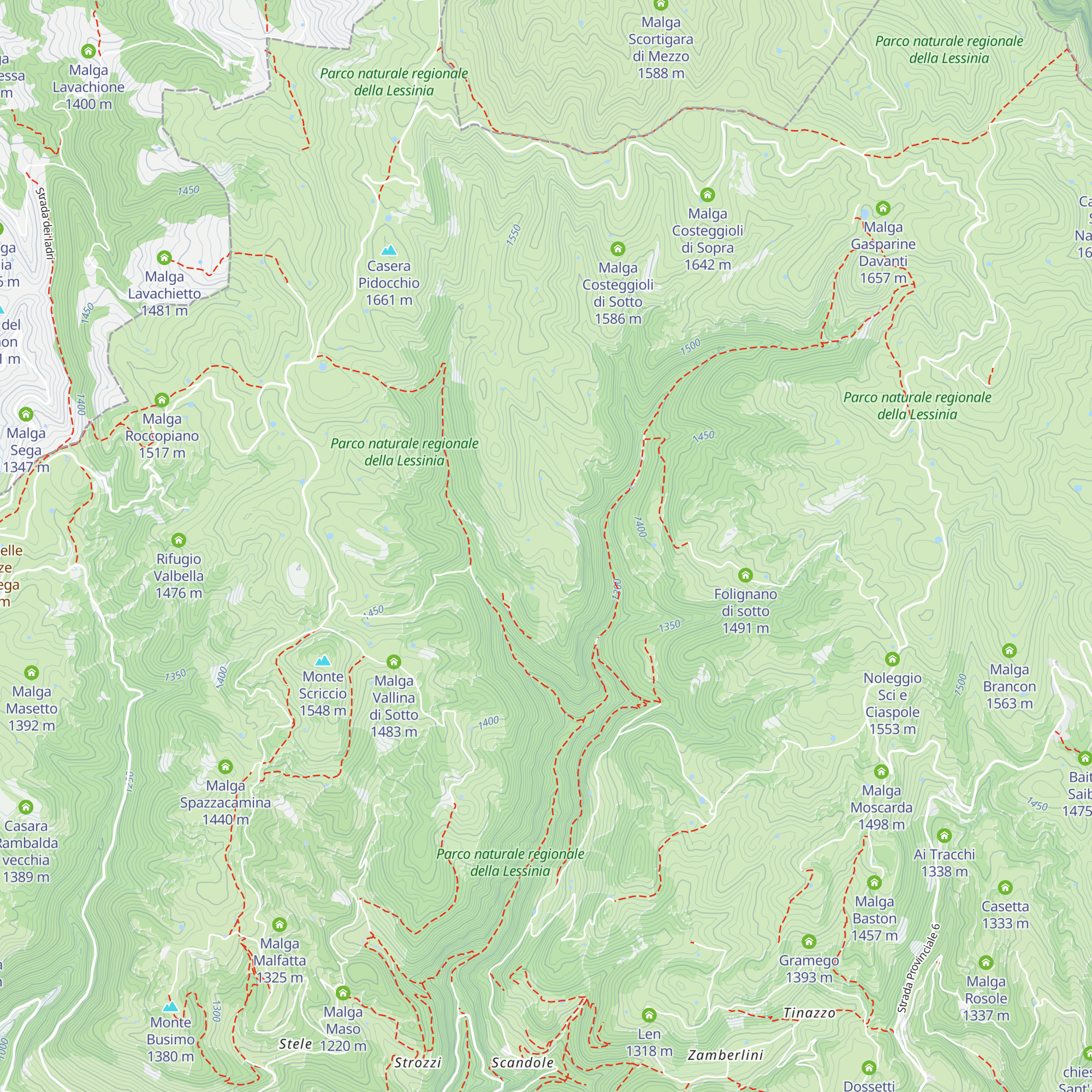 Malga Dosso del Pezzo map