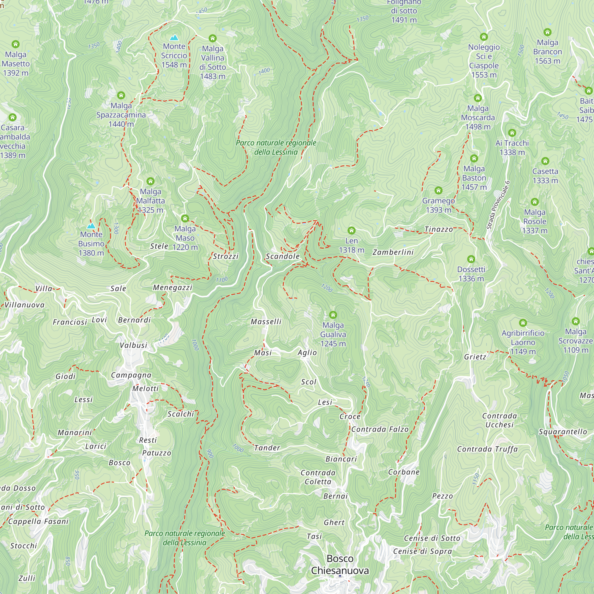 Stalla Montagnola map