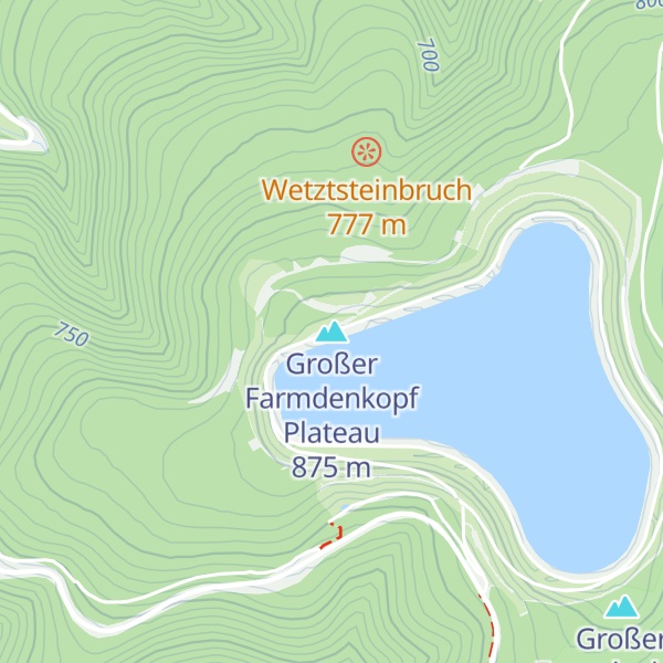 Map of Großer Farmdenkopf Plateau