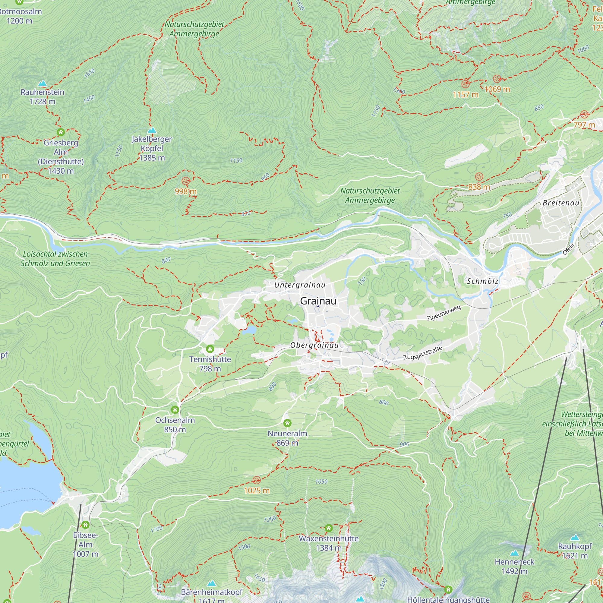 Grainauer Käse-Alm map