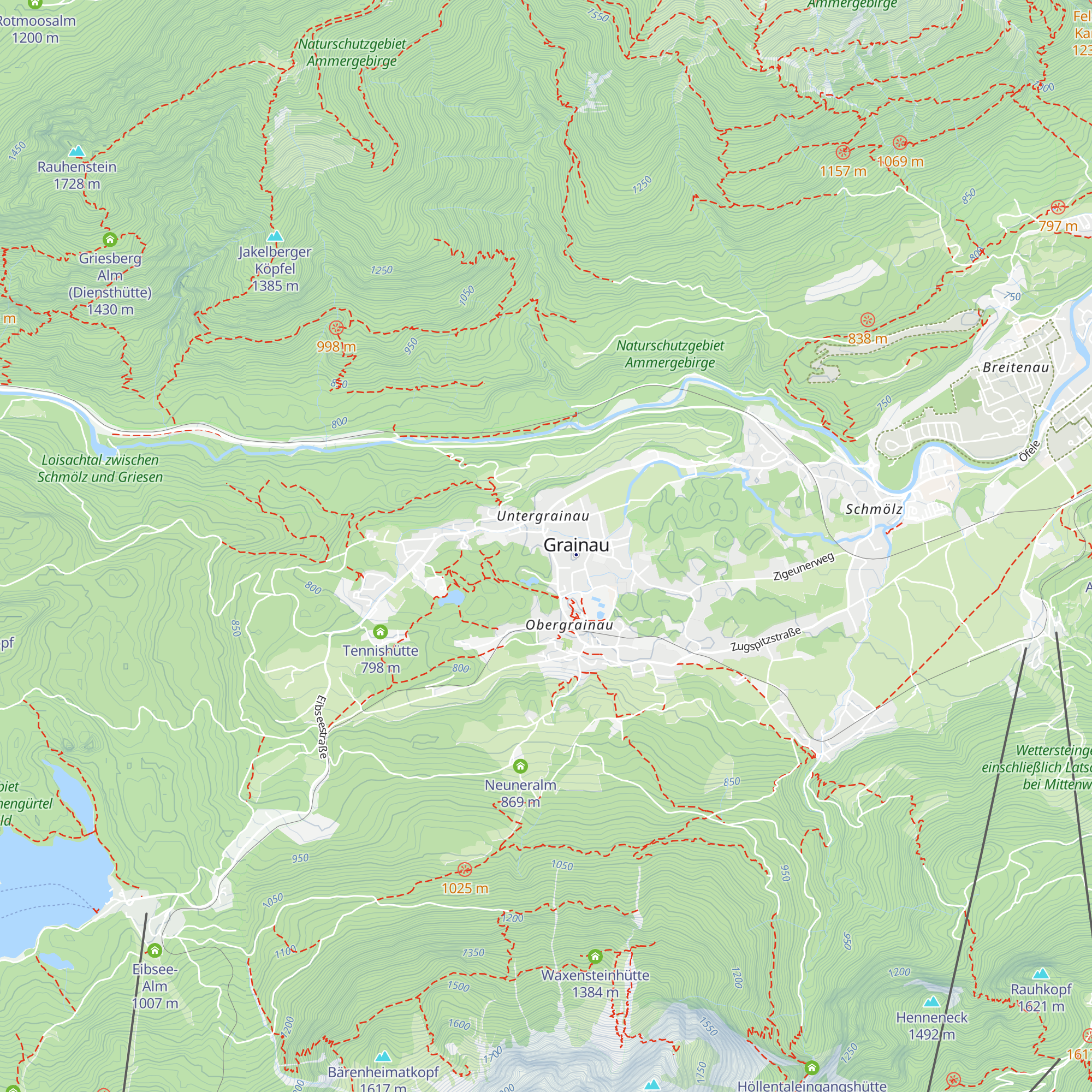 Grainauer Käse-Alm map