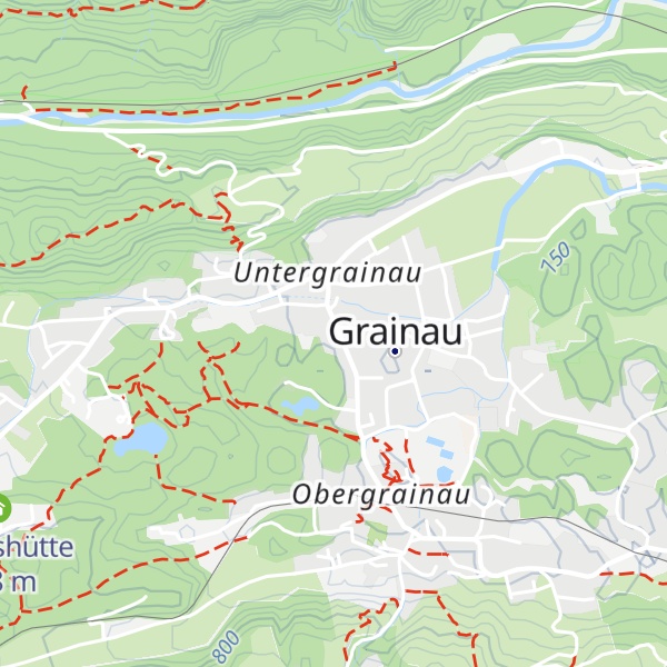 Map of Grainauer Käse-Alm