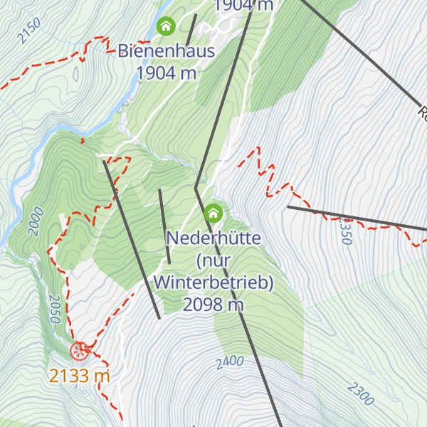 Map of Nederhütte (nur Winterbetrieb)