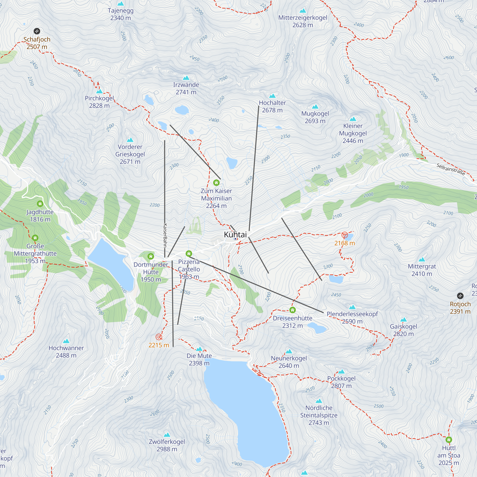 Touristinfo- cash desk map