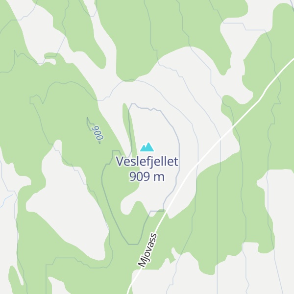 Map of Veslefjellet