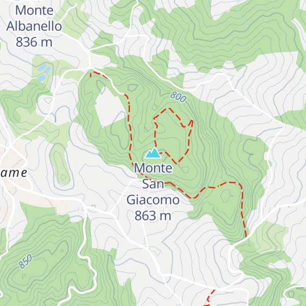 Map of Monte San Giacomo
