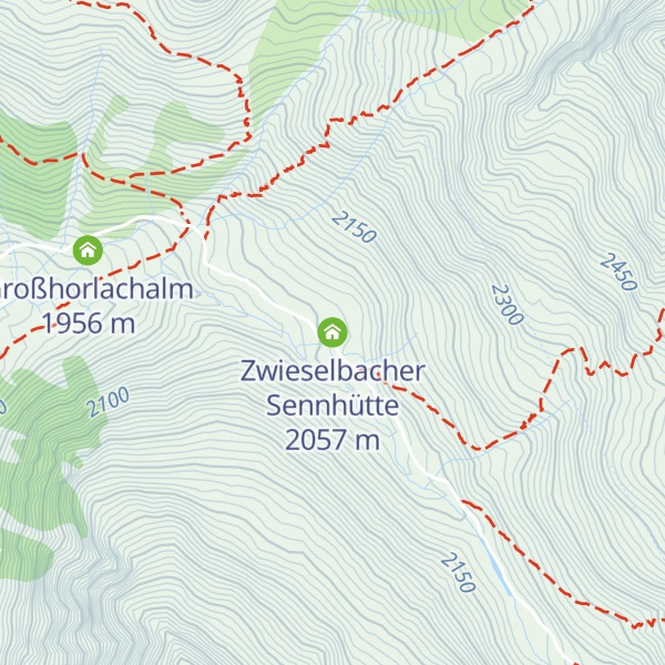 Map of Zwieselbacher Sennhütte