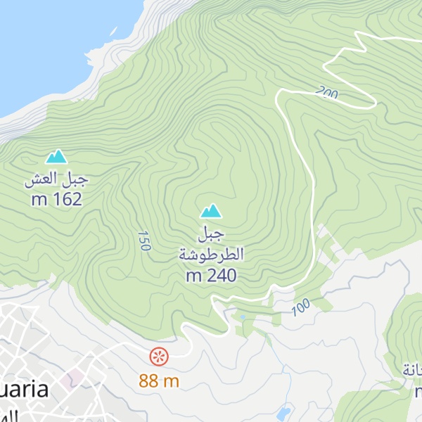 Map of جبل الطرطوشة