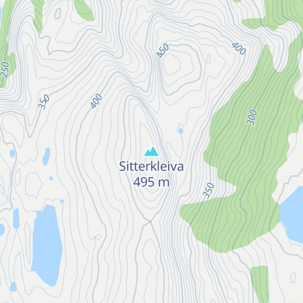 Map of Sitterkleiva