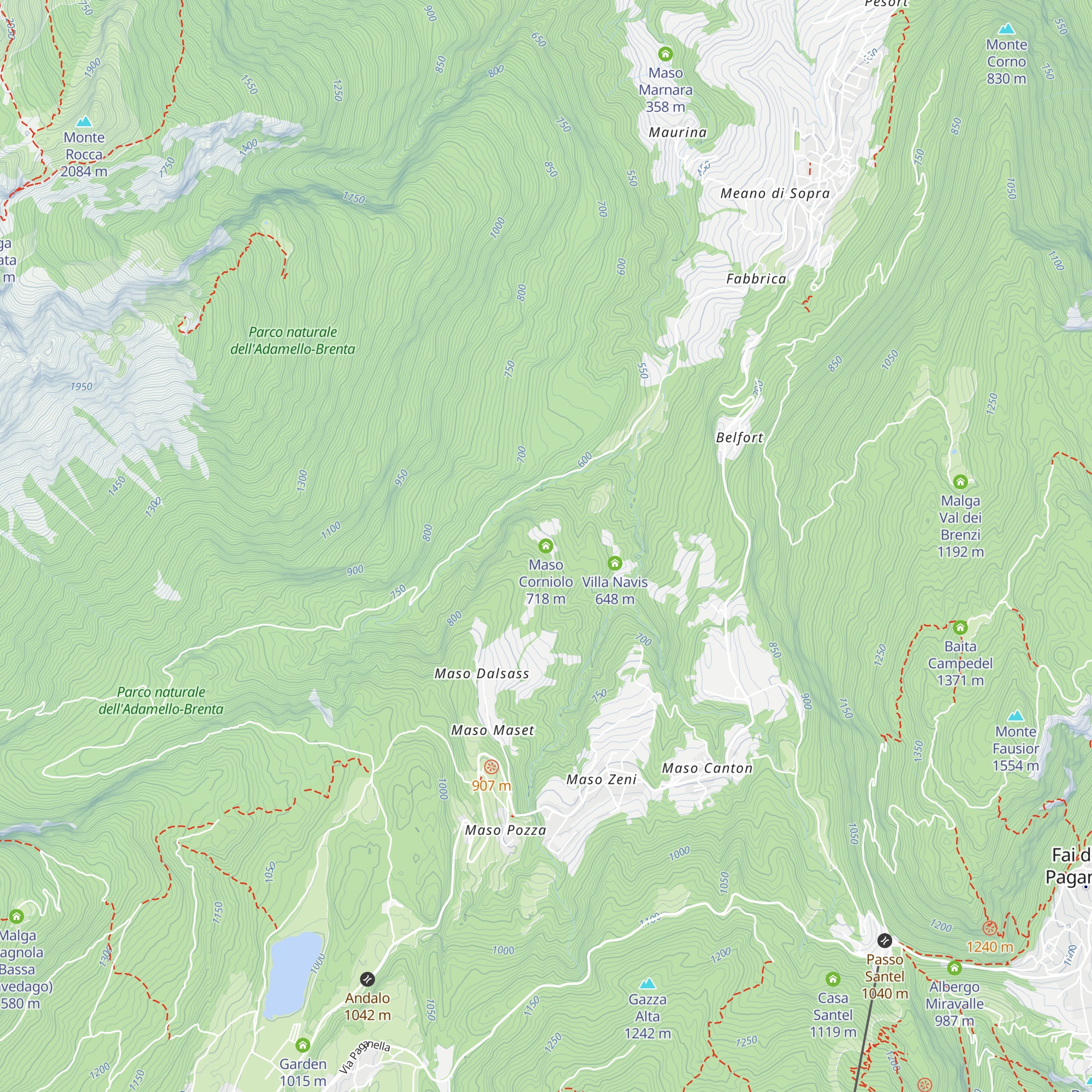 Maso Corniolo map