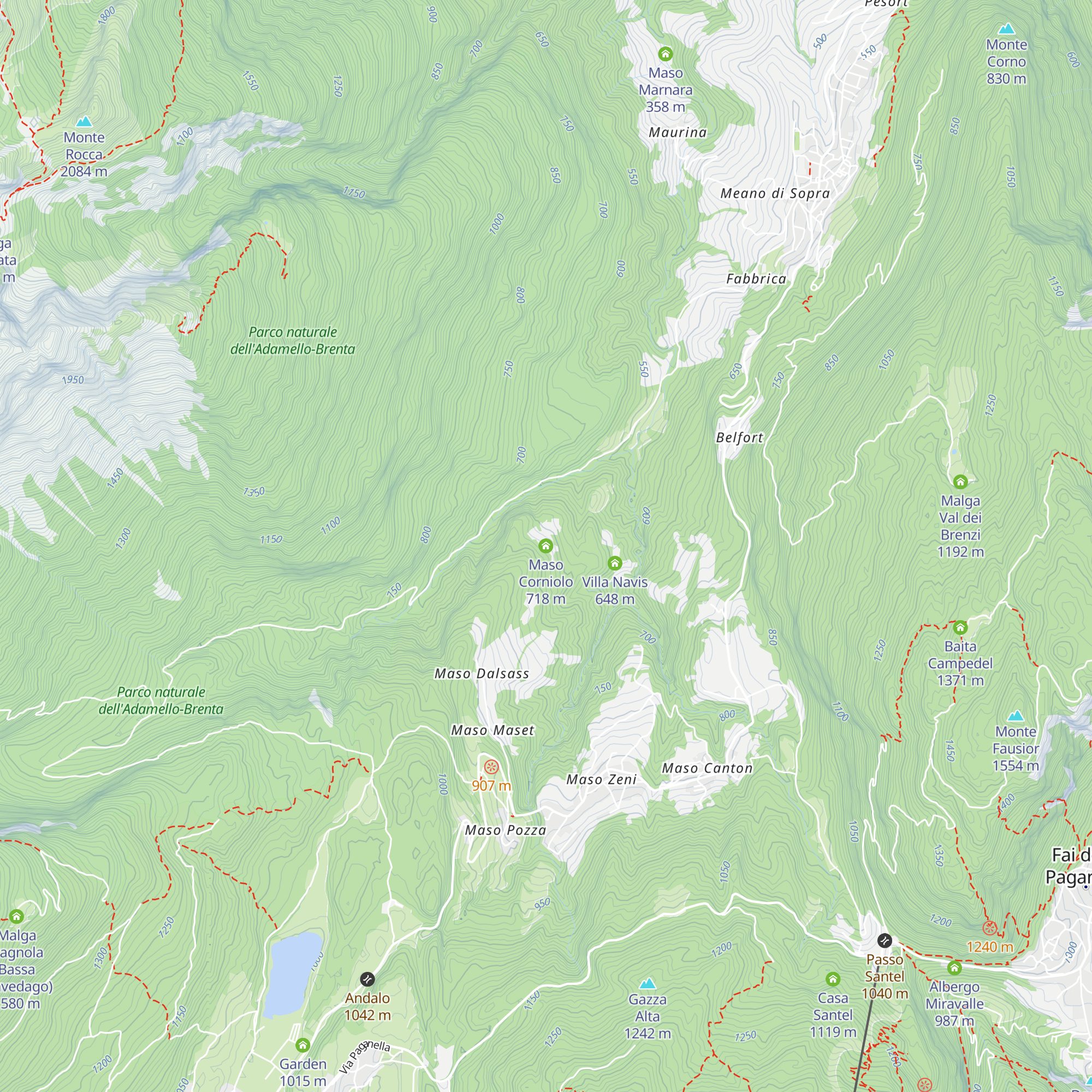 Maso Corniolo map