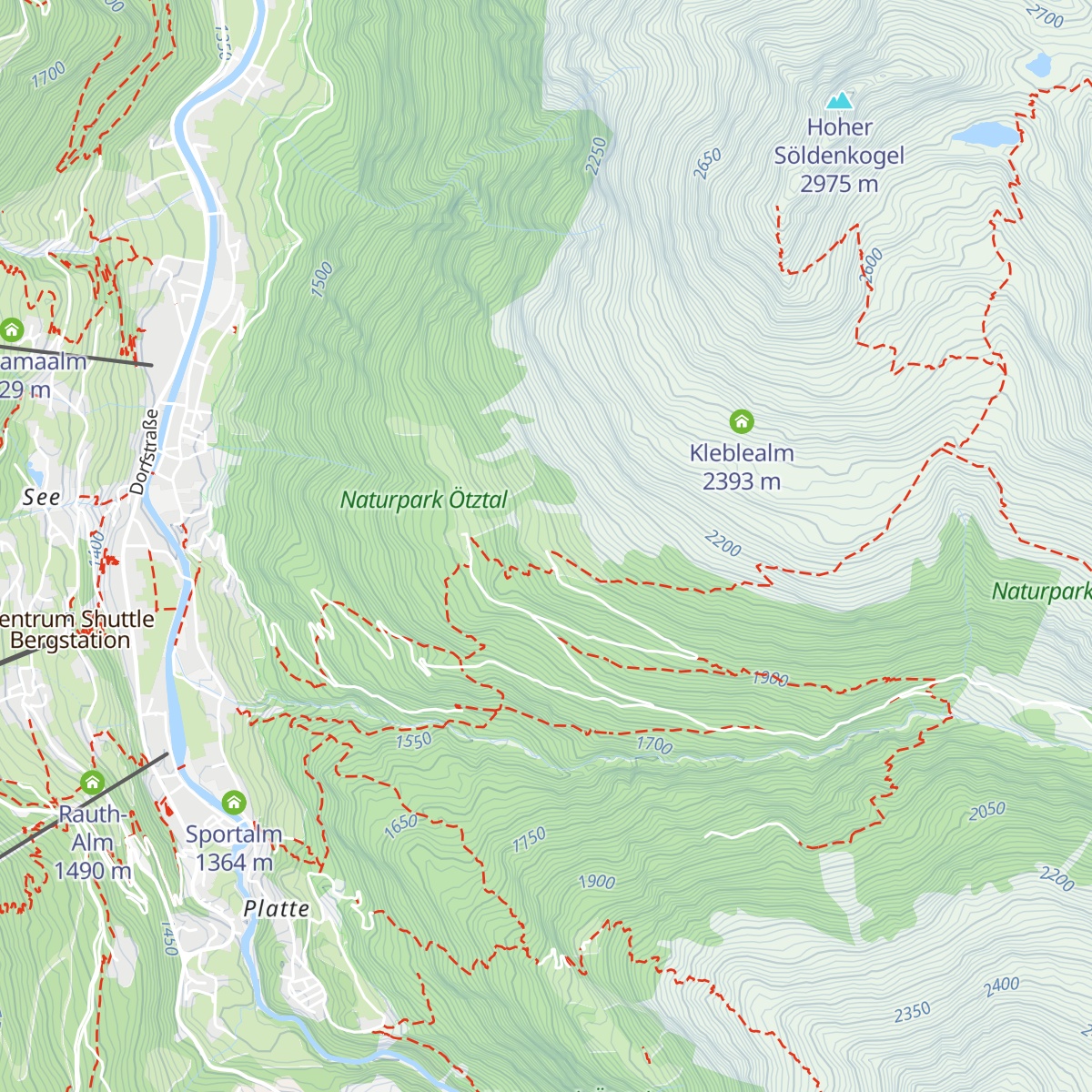 Kleblealm map