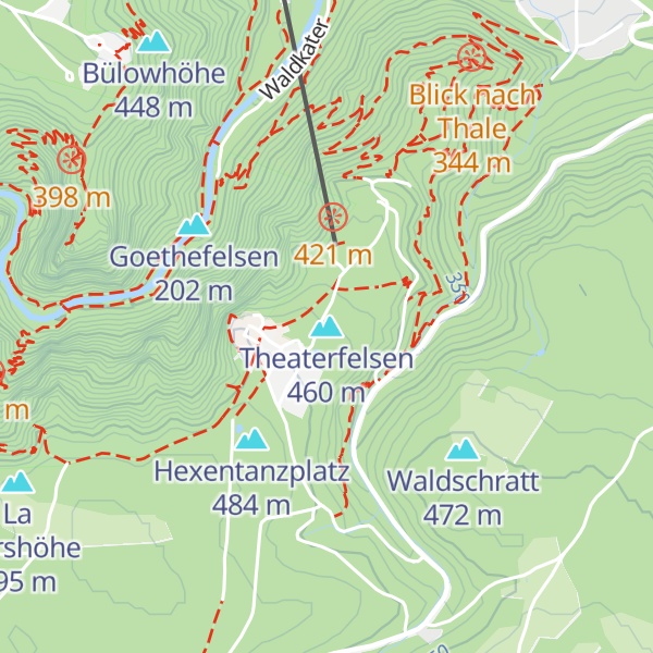 Map of Theaterfelsen