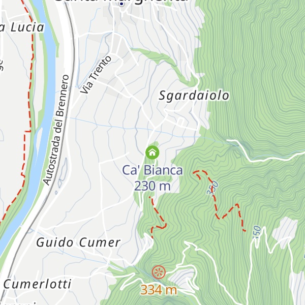 Map of Ca' Bianca