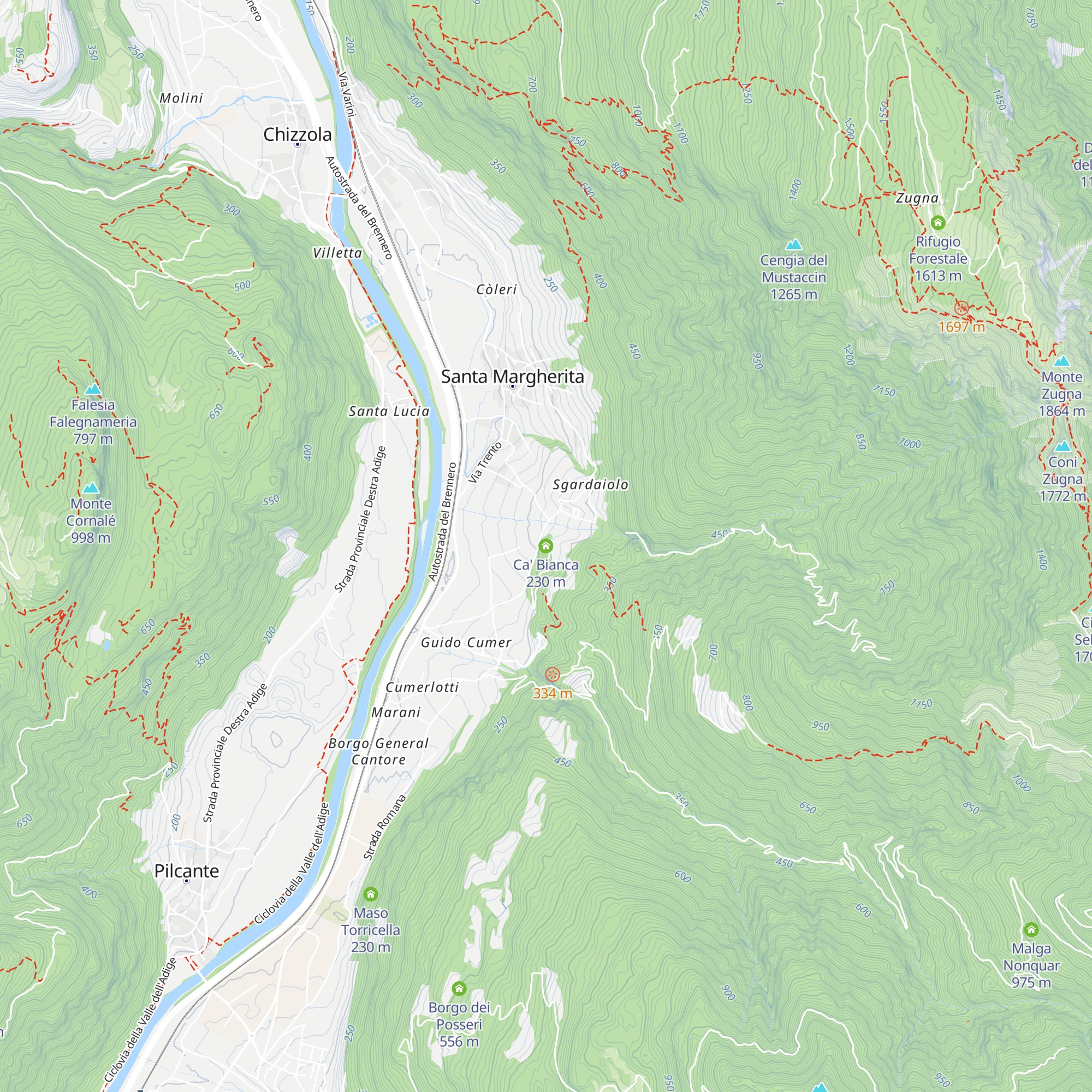 Ca' Bianca map