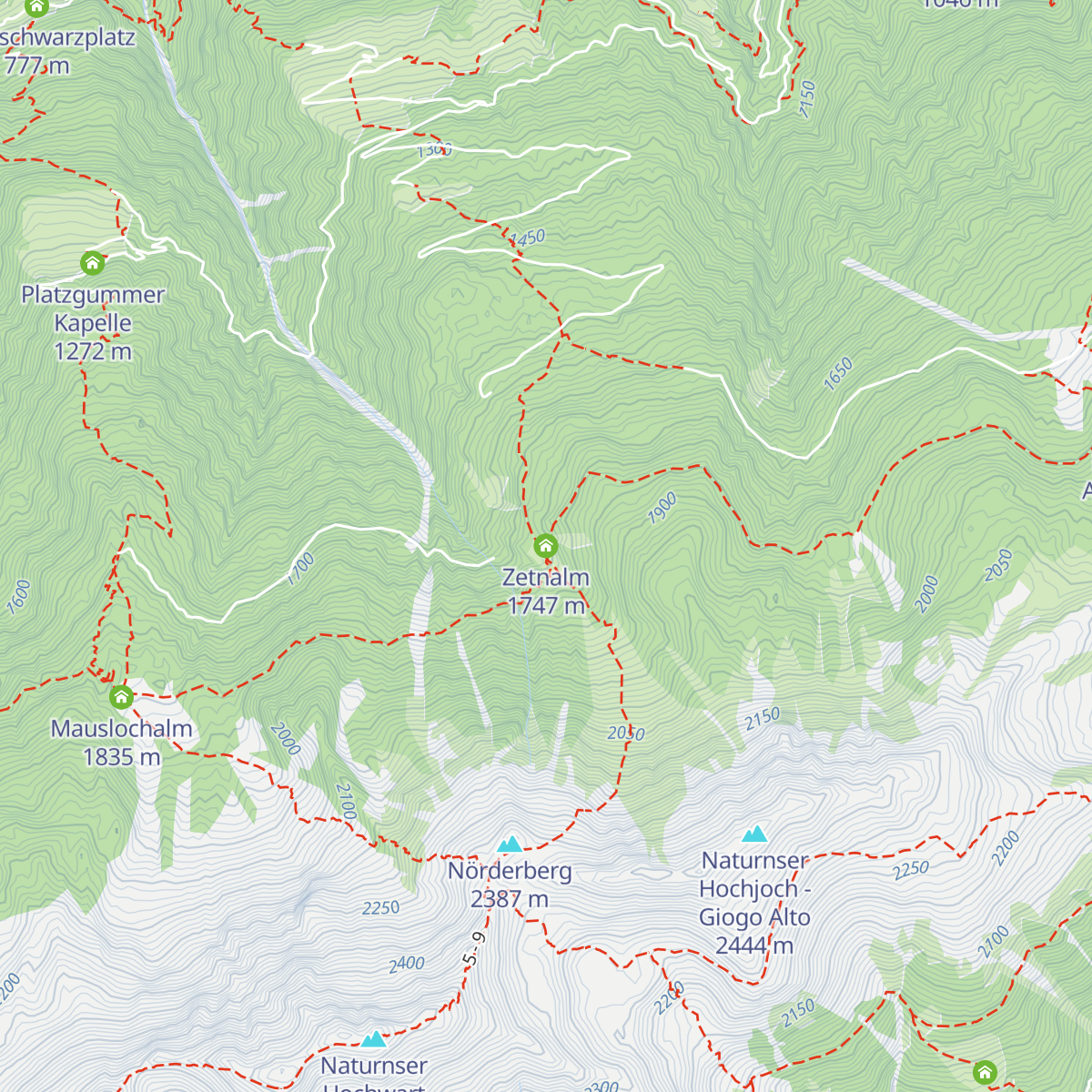 Zetnalm map