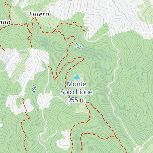 Map of Monte Spicchione