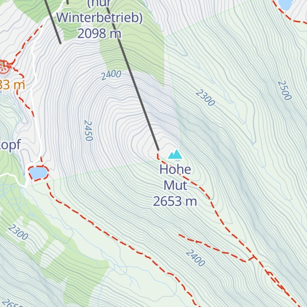 Map of Hohe Mut