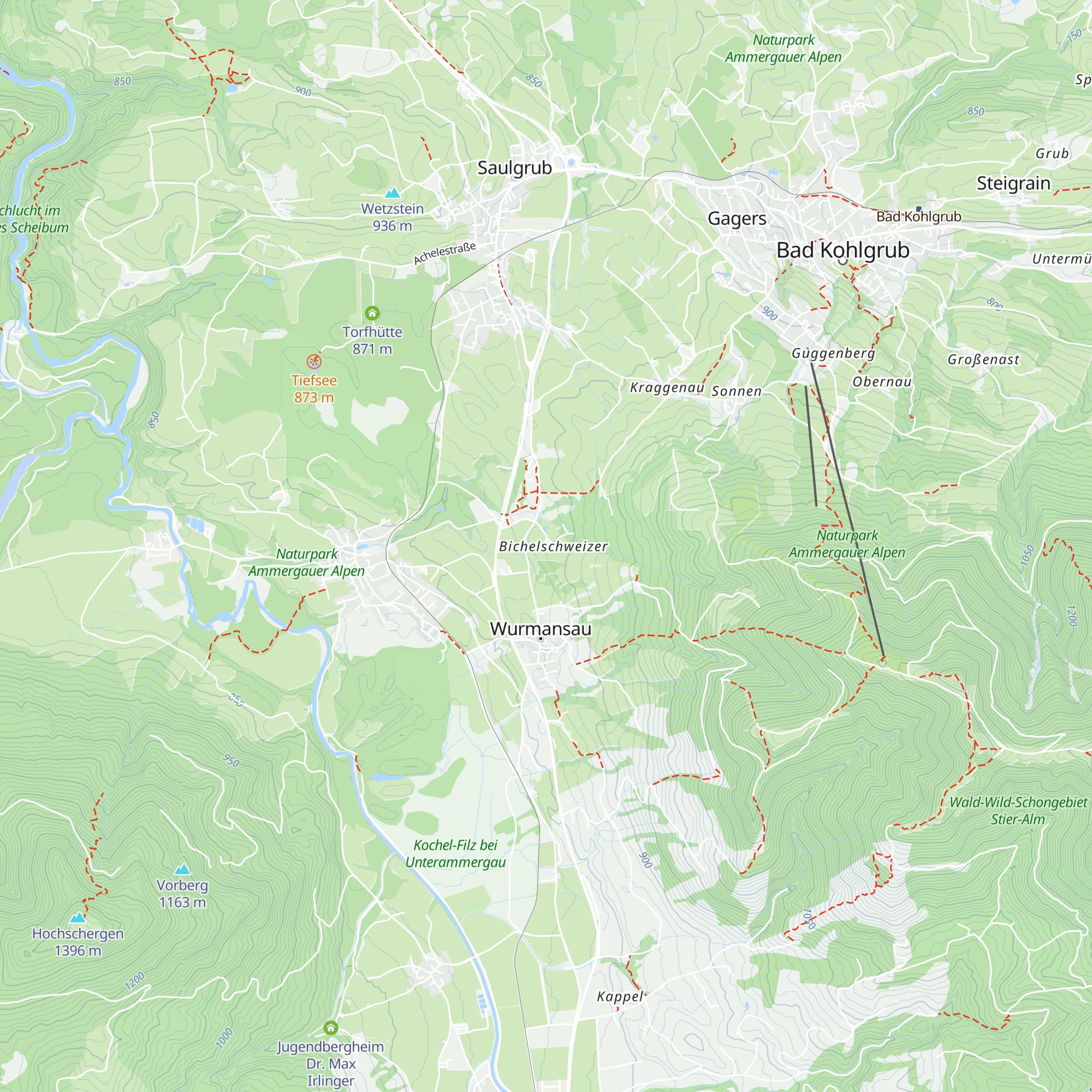 Bichelschweizer map