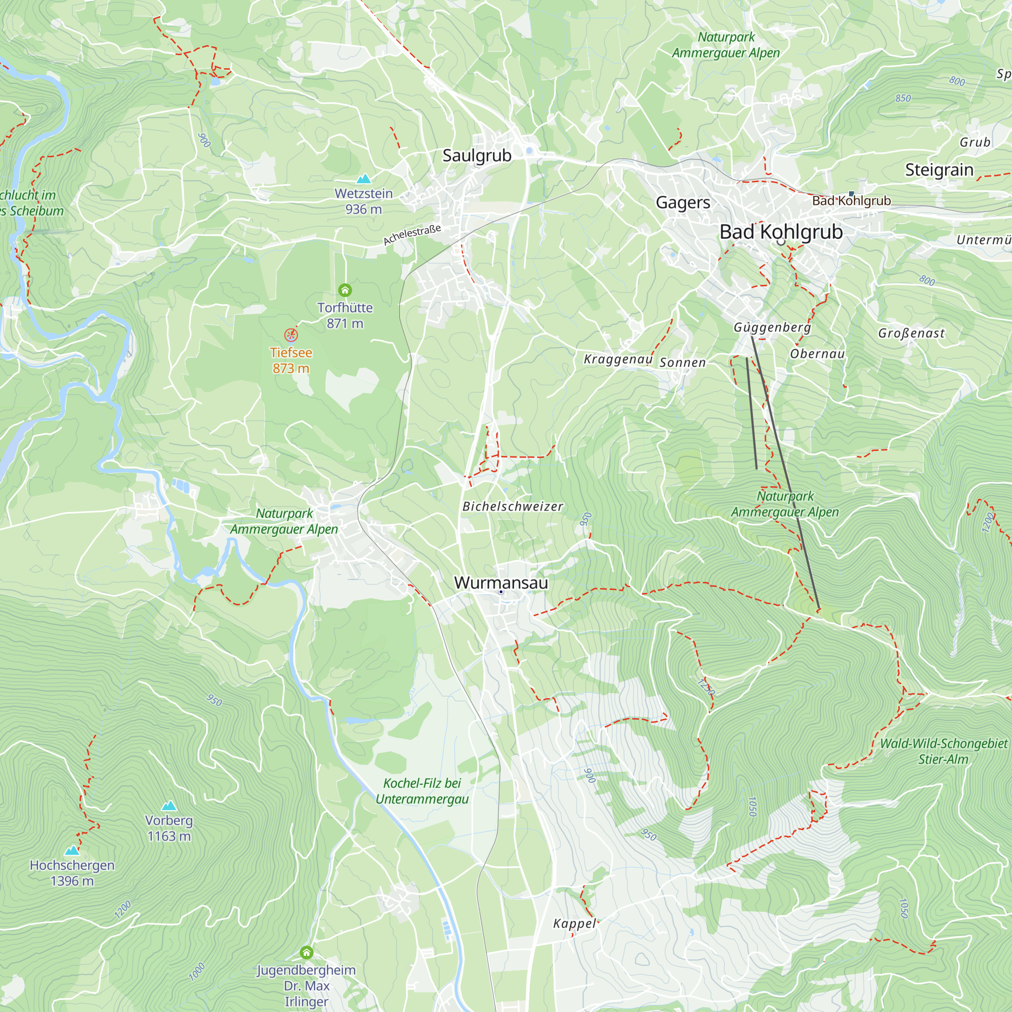 Bichelschweizer map