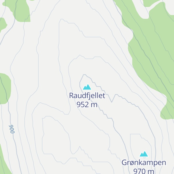 Map of Raudfjellet