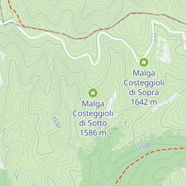 Map of Malga Costeggioli di Sotto
