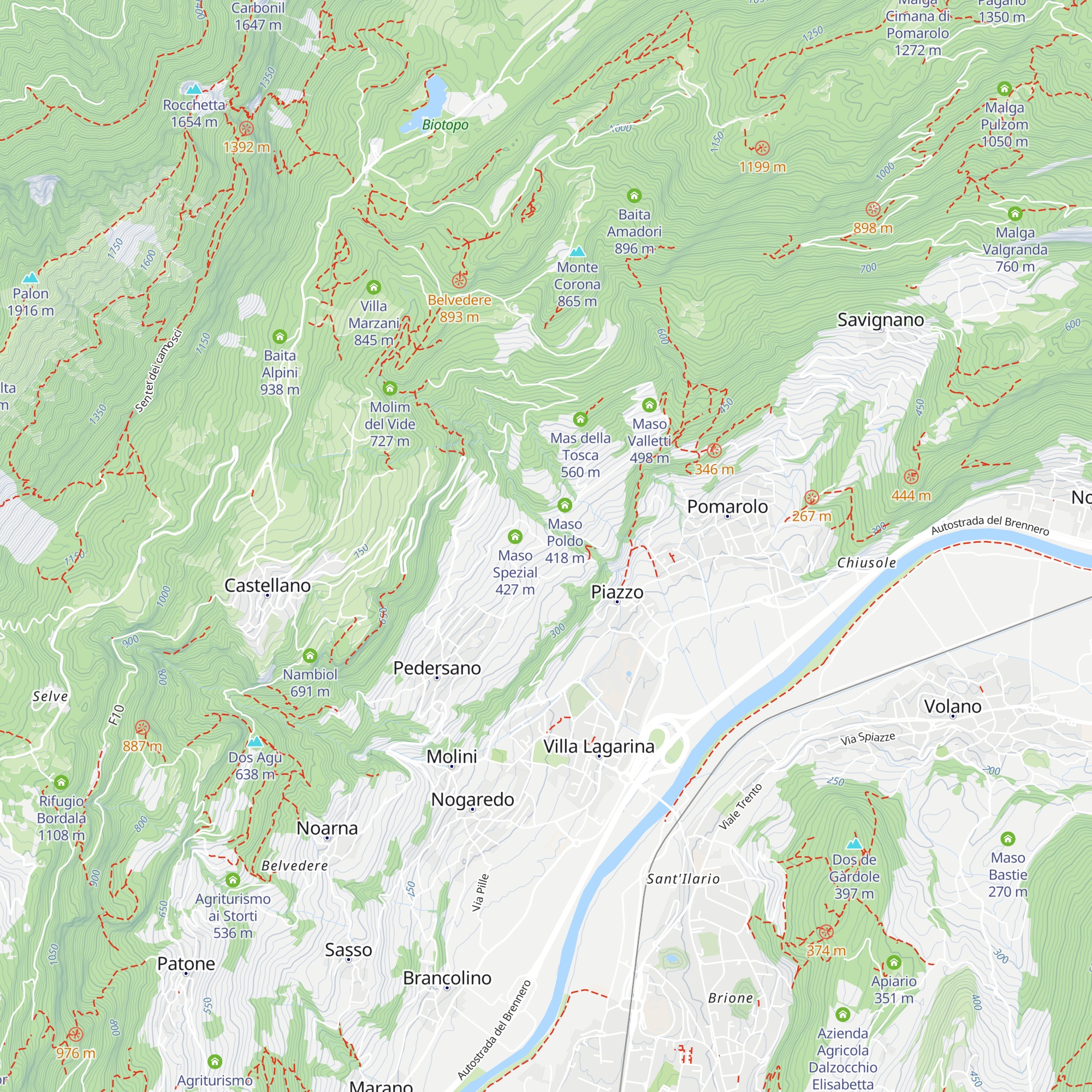 Agriturismo La Pergola map