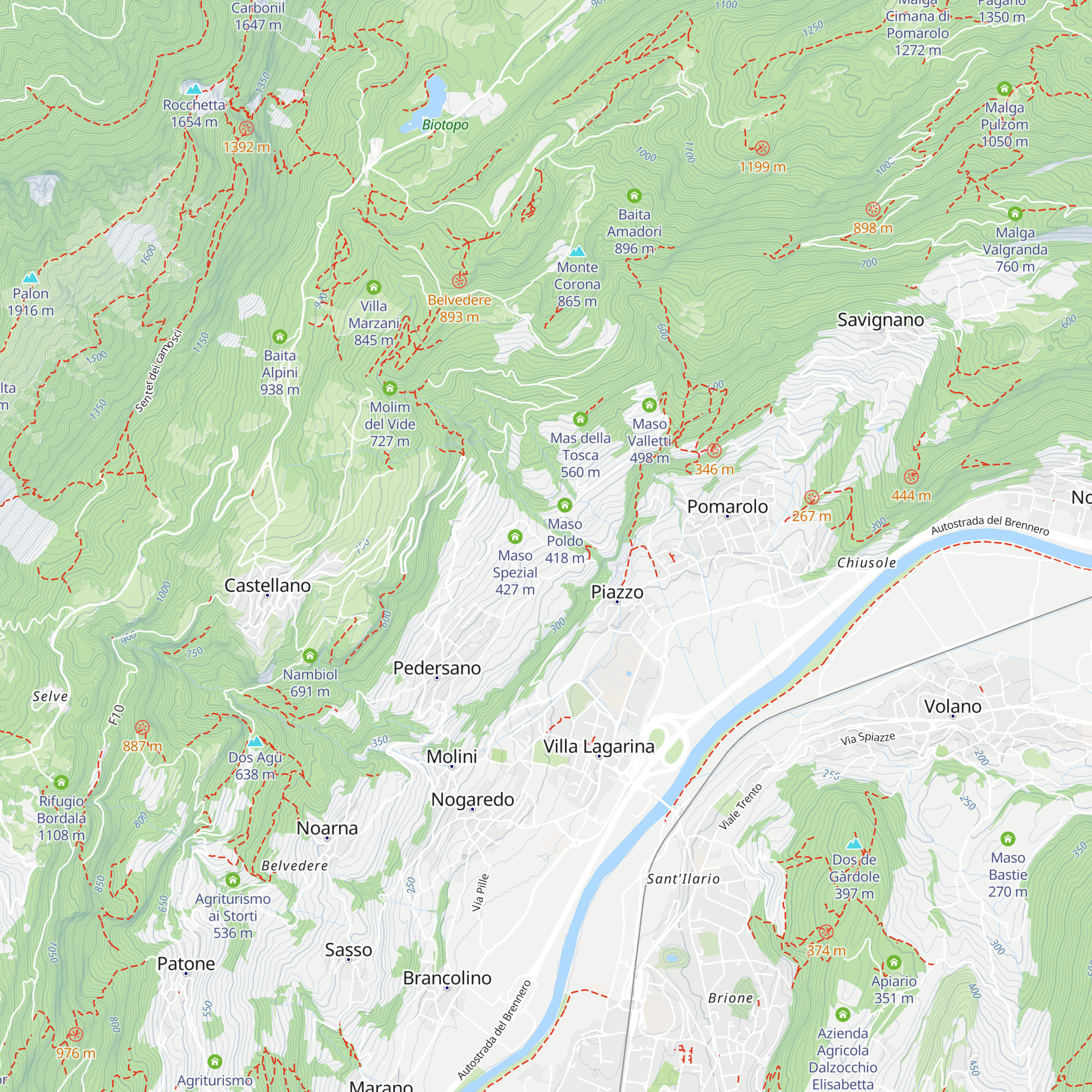 Agriturismo La Pergola map