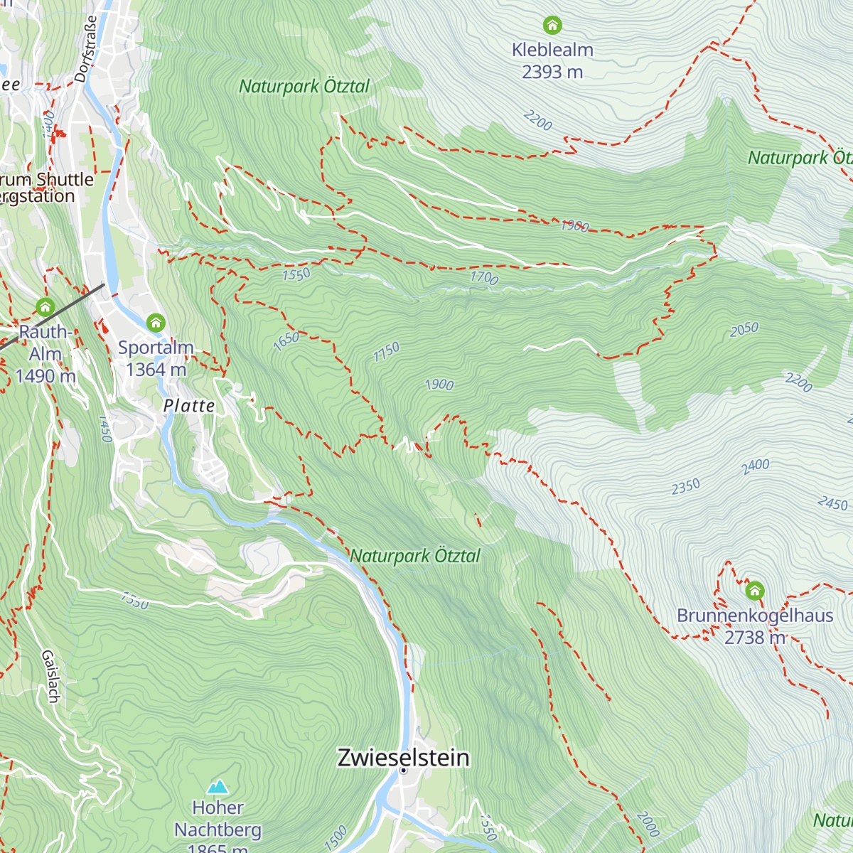 Brunnenbergalm map