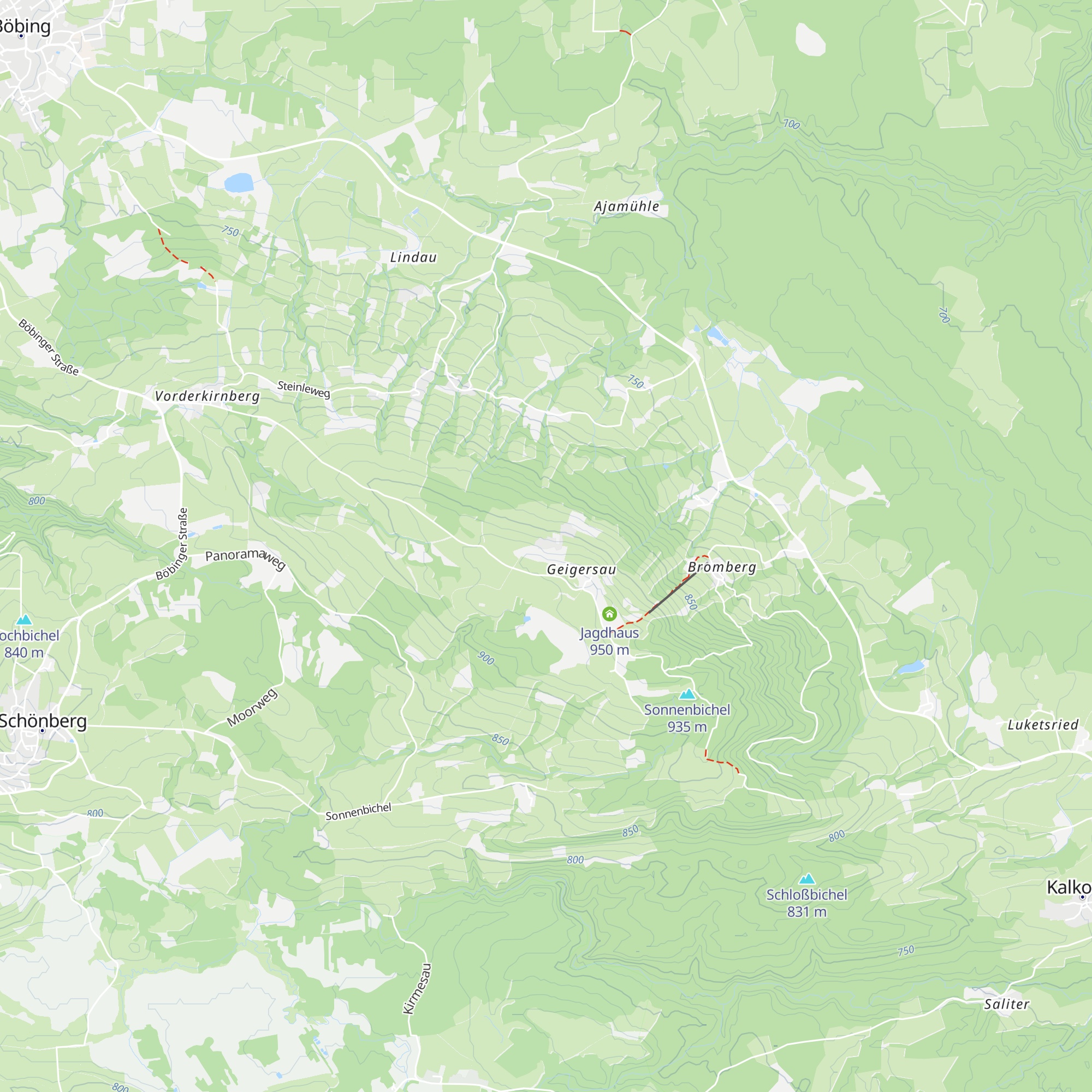 Unterhett map