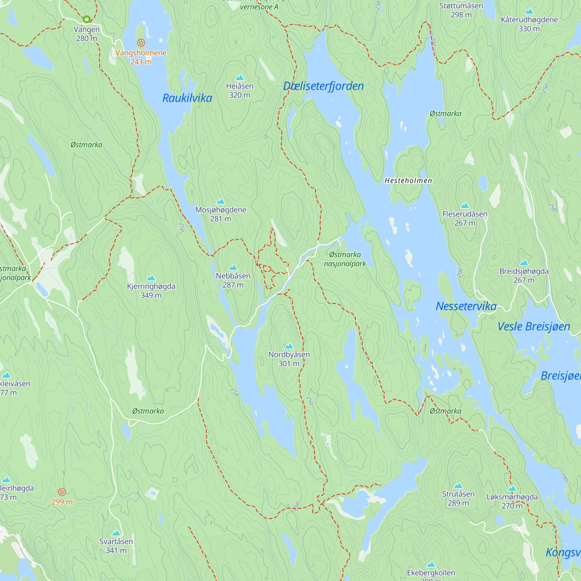 Øvresaga map