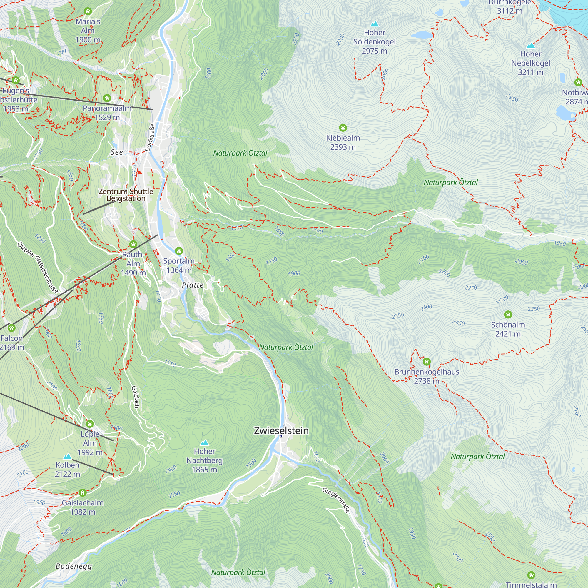 Gasthaus Falkner map