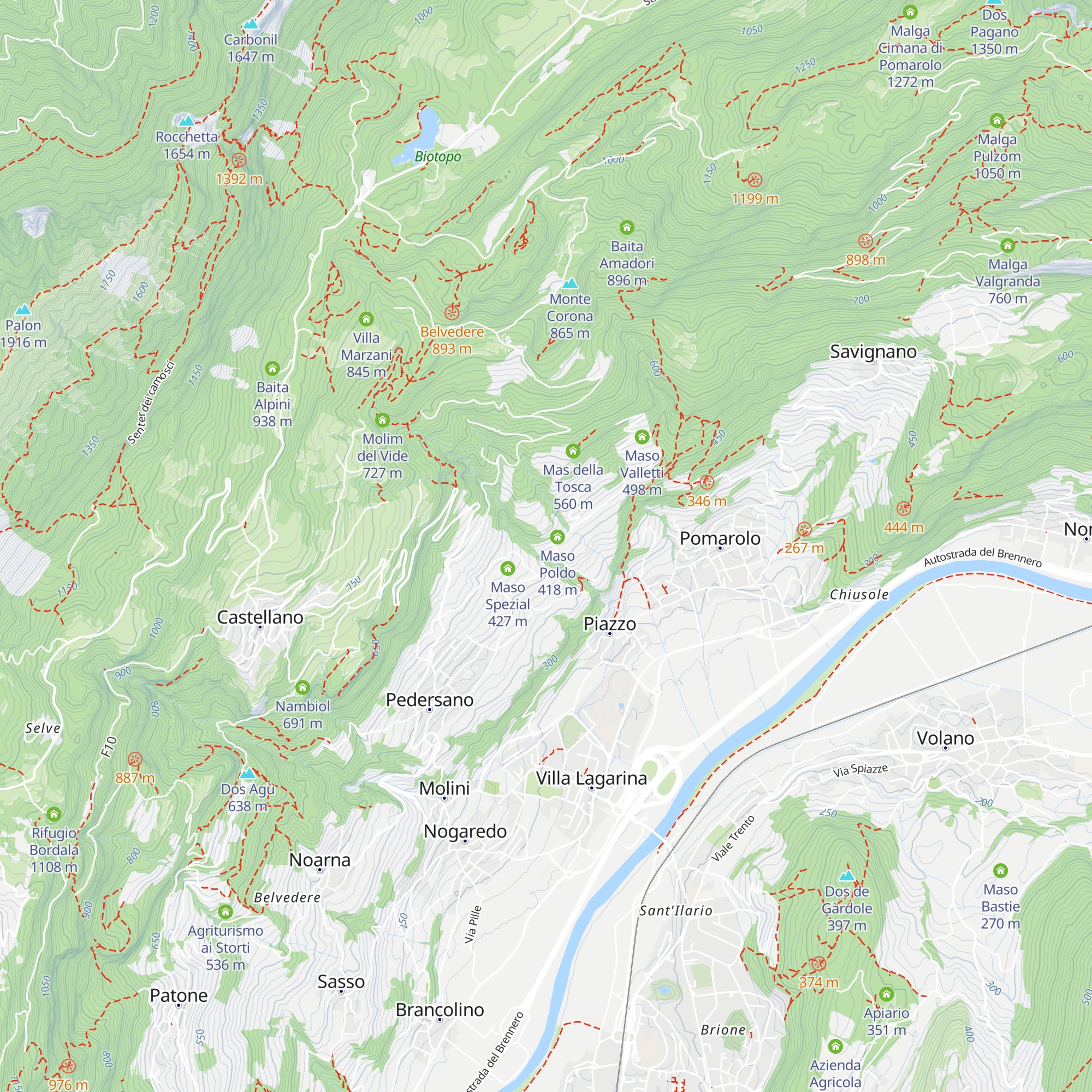 Maso Manica map