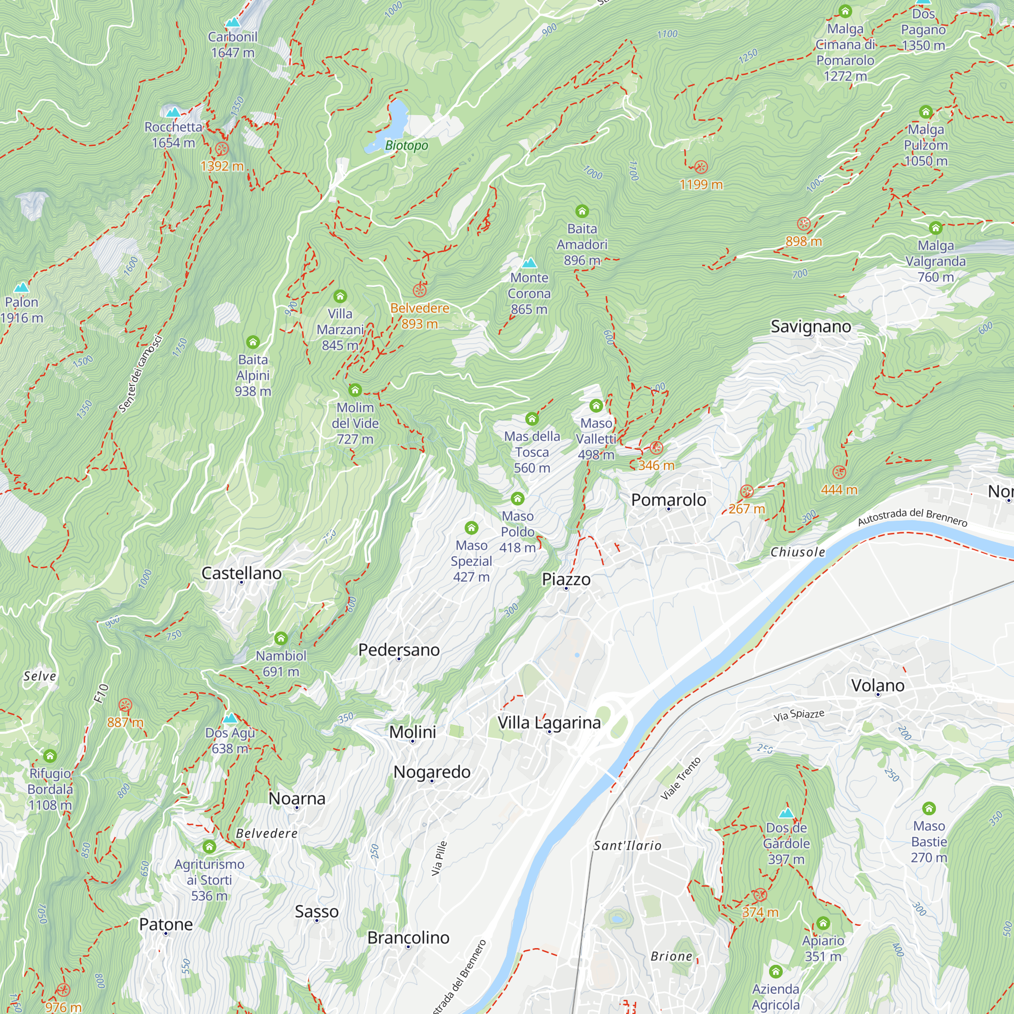 Maso Manica map