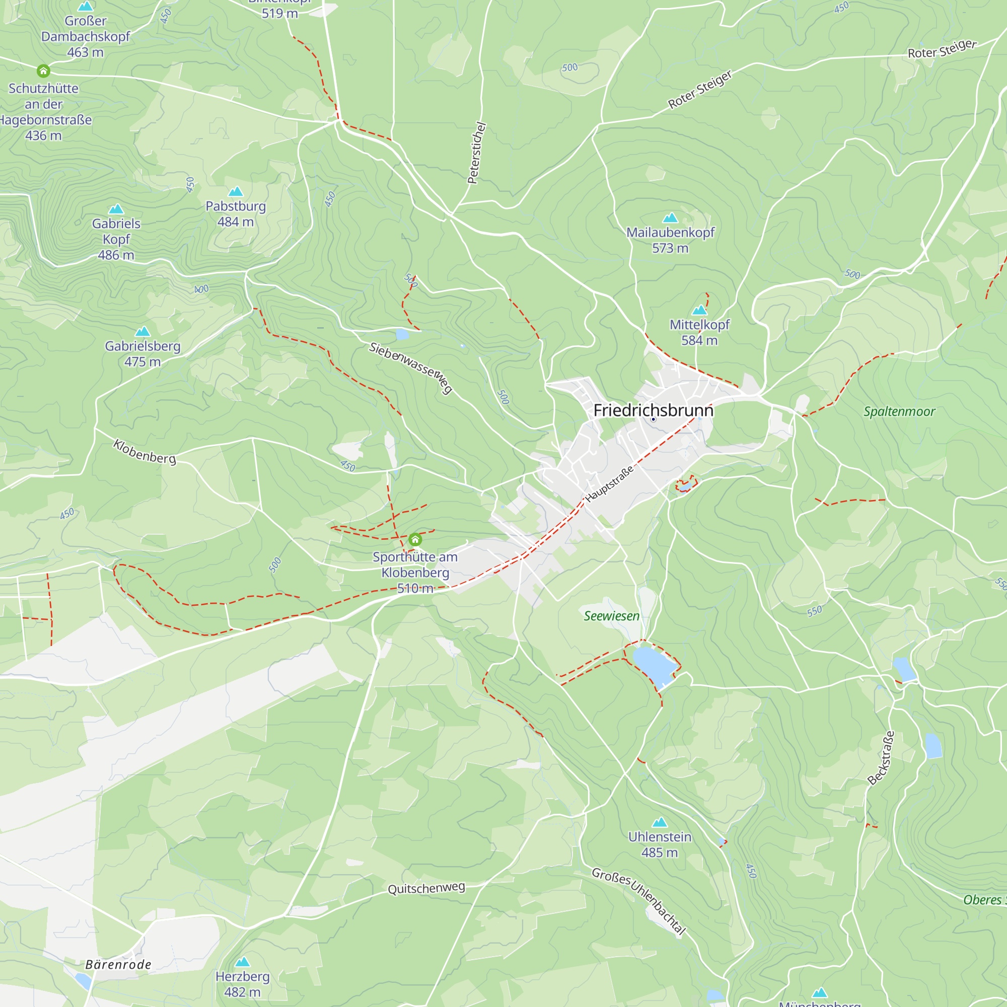 Tonis Hütte map