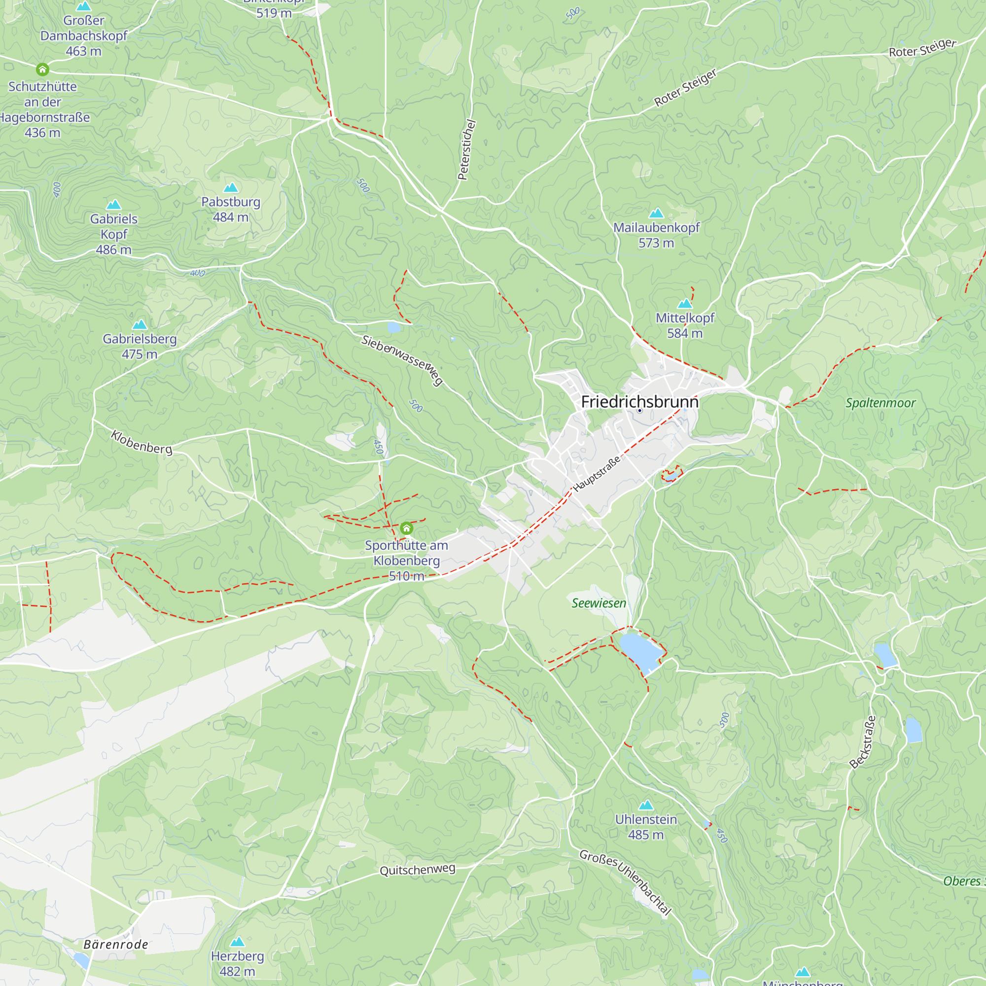 Tonis Hütte map