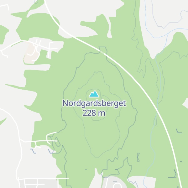 Map of Nordgardsberget