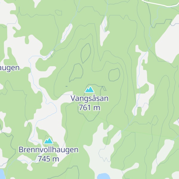 Map of Vangsåsan
