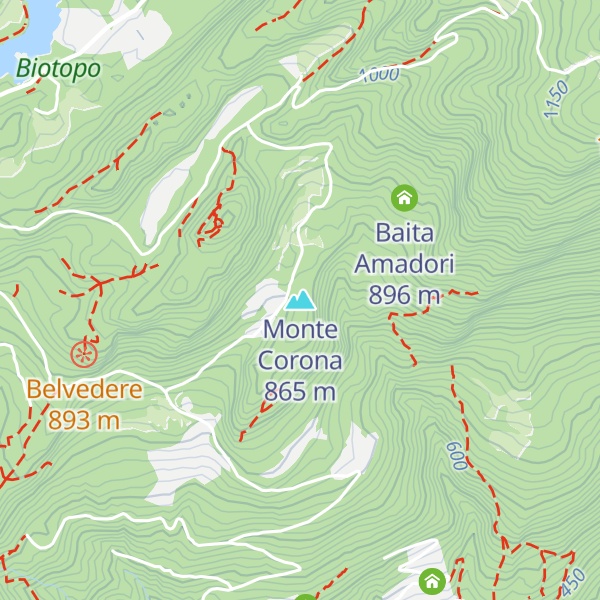 Map of Monte Corona