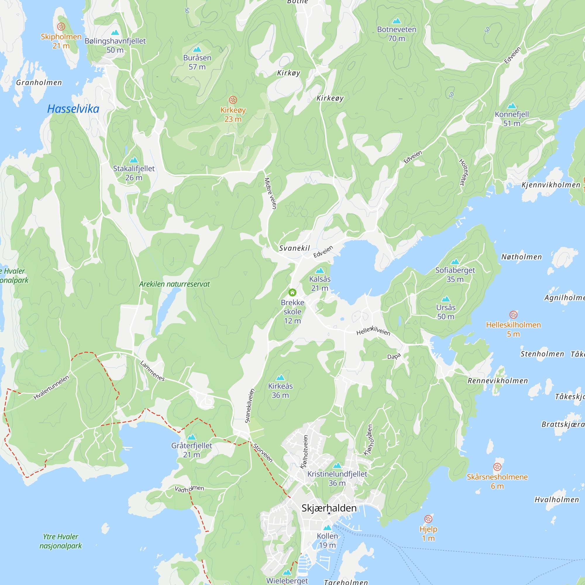 Brekke skole map