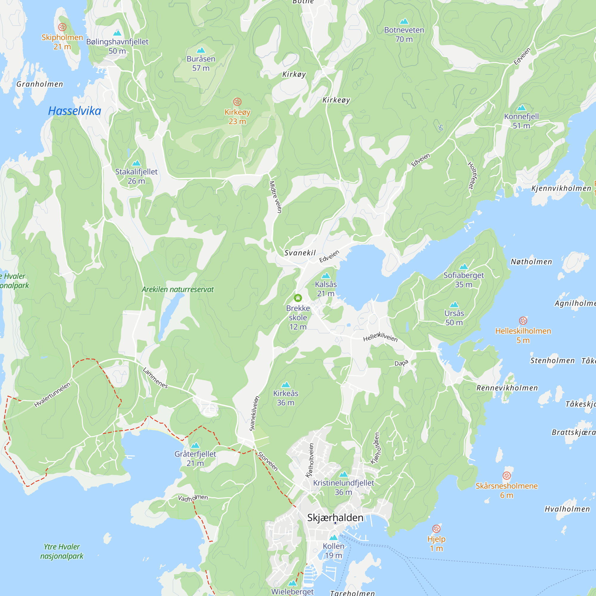 Brekke skole map
