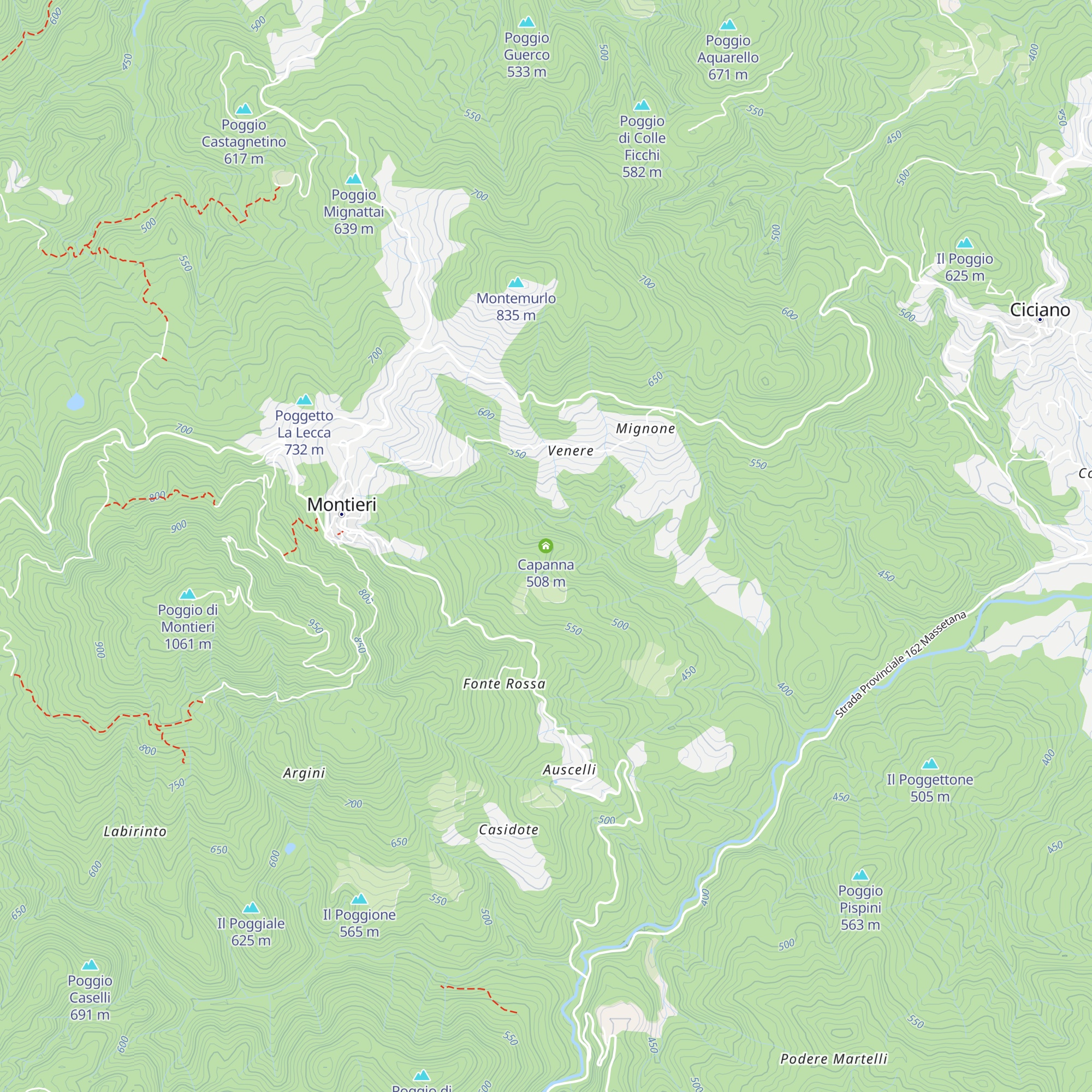 Capanna map